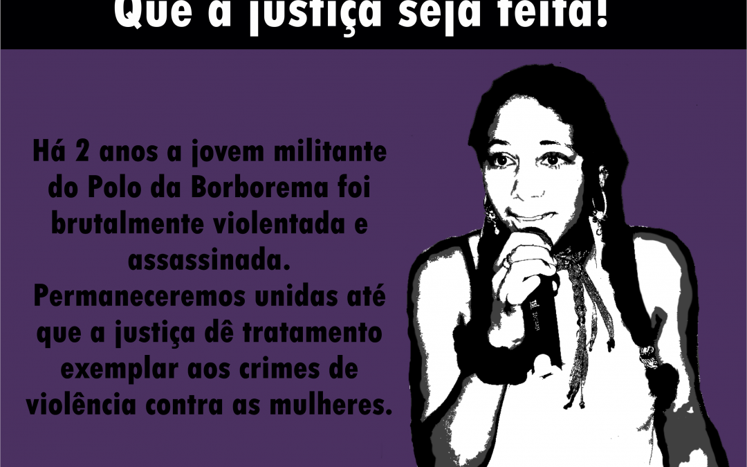 Mobilização para lembrar os dois anos do assassinato da jovem Ana Alice reunirá 500 pessoas em Queimadas-PB na próxima sexta-feira (5)