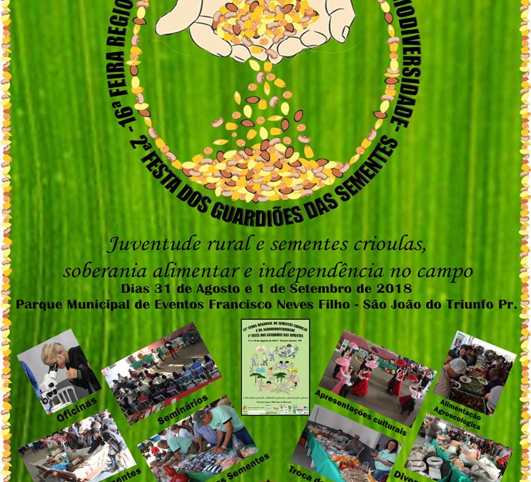 Feira de Sementes Crioulas e da Agrobiodiversidade debate alimentação saudável